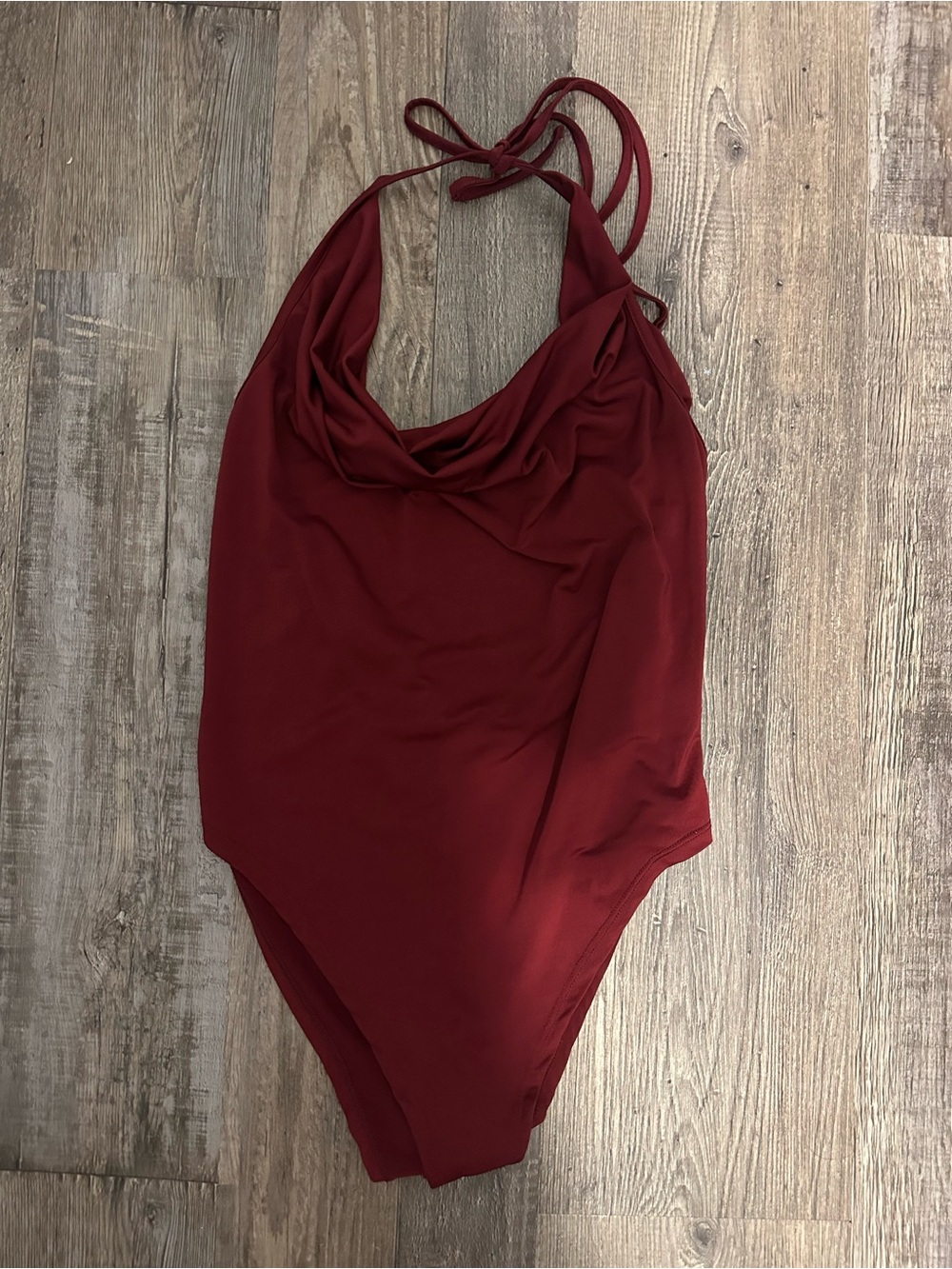 5/$25 cowlneck halter bodysuit